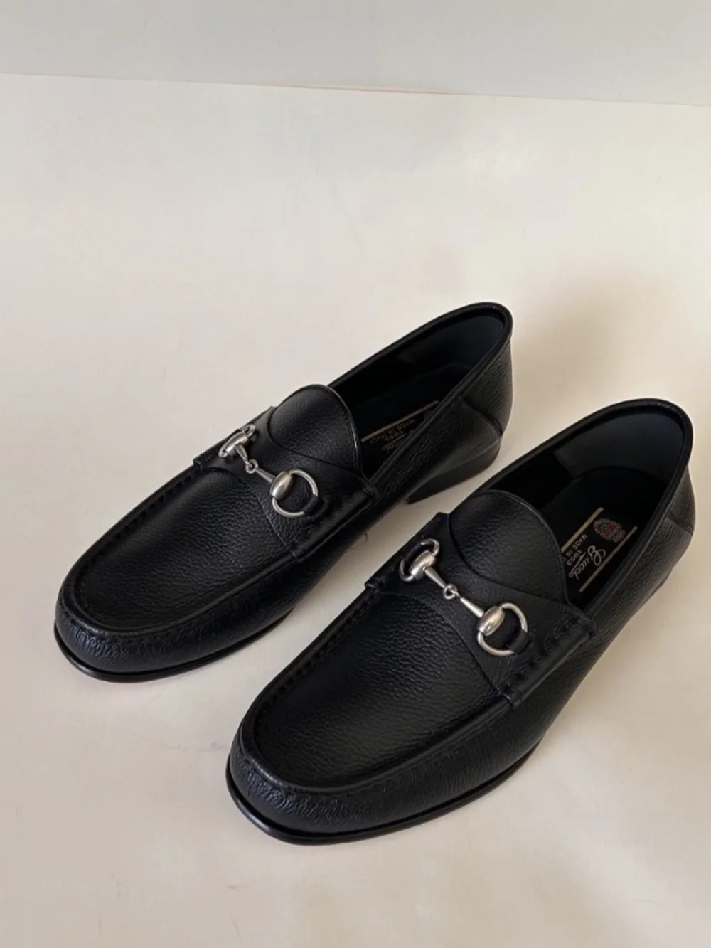 GUCCI Men's Horsebit 1953 Loafers Black Leather Size 10 (US) NIB 816370 AAEHX